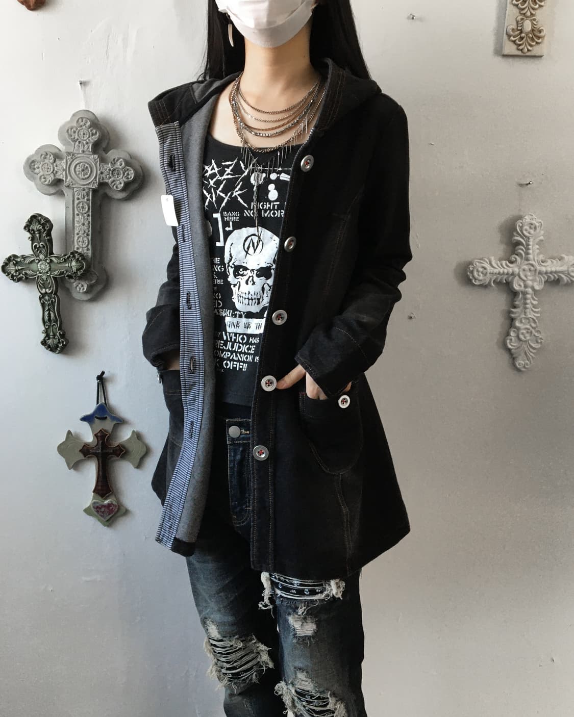 Stitch point hood coat 상품이미지9