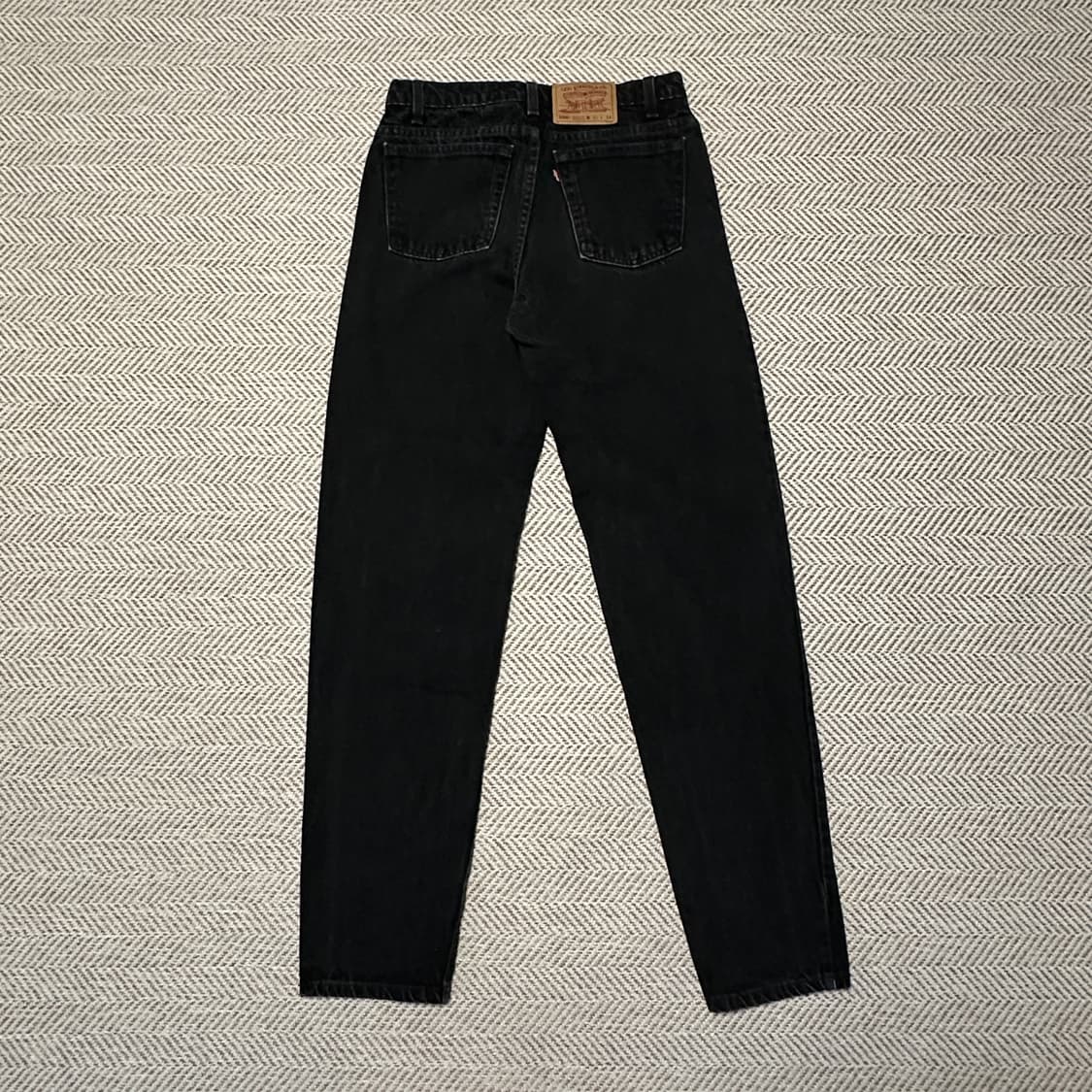 LEVI'S 550 00's canada made black jeans 상품이미지2