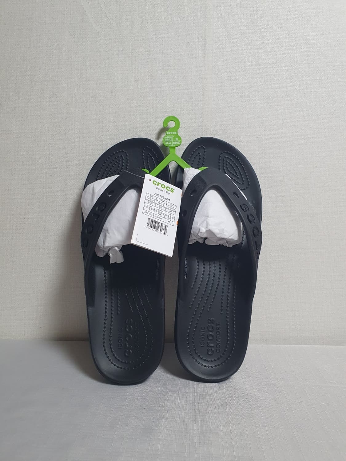 크록스 바야2 플립플랍 블랙 280mm 새상품 쪼리 상품이미지2