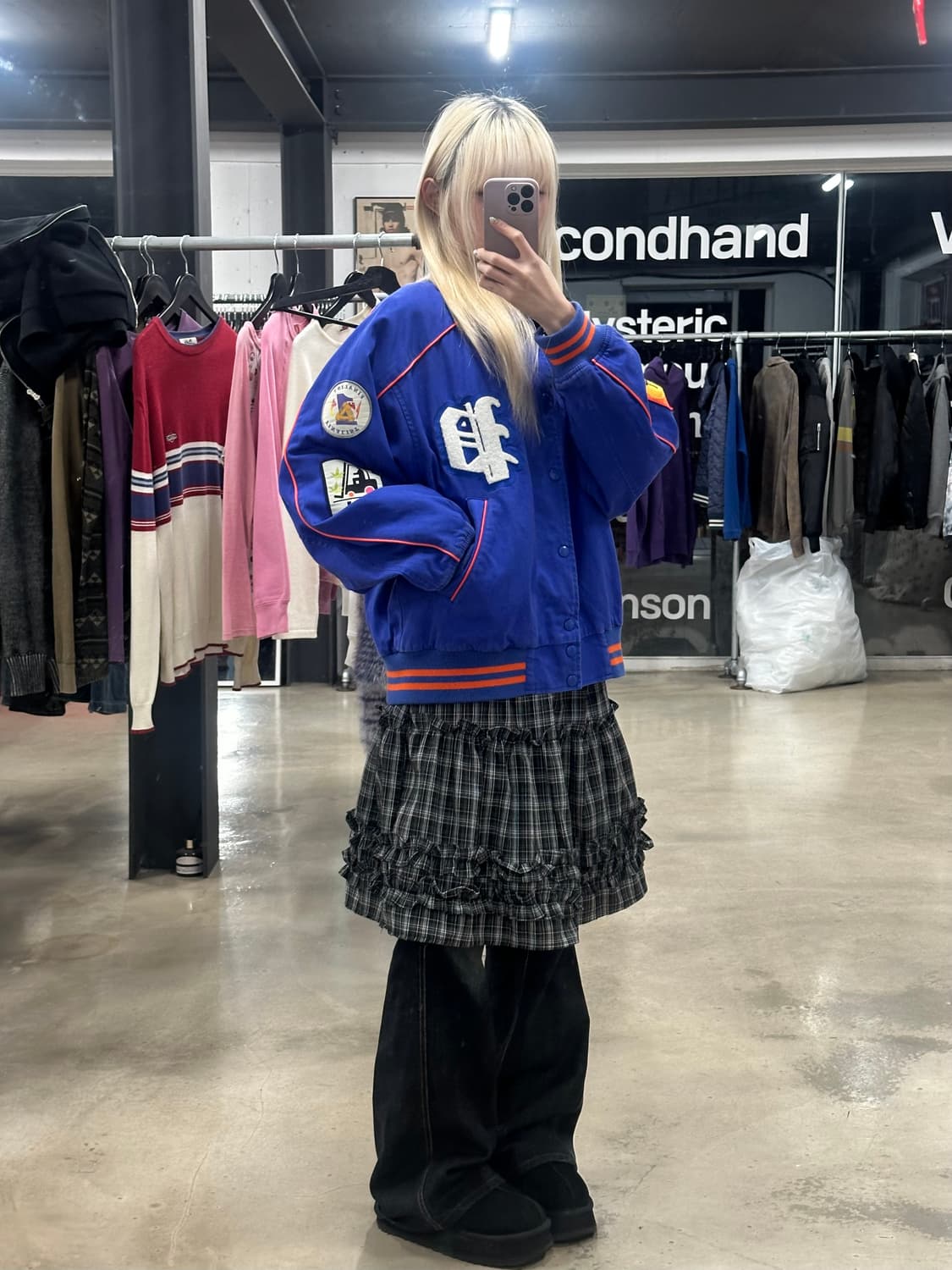 팔라스 패치 코튼 봄버 로얄 블루 상품이미지2