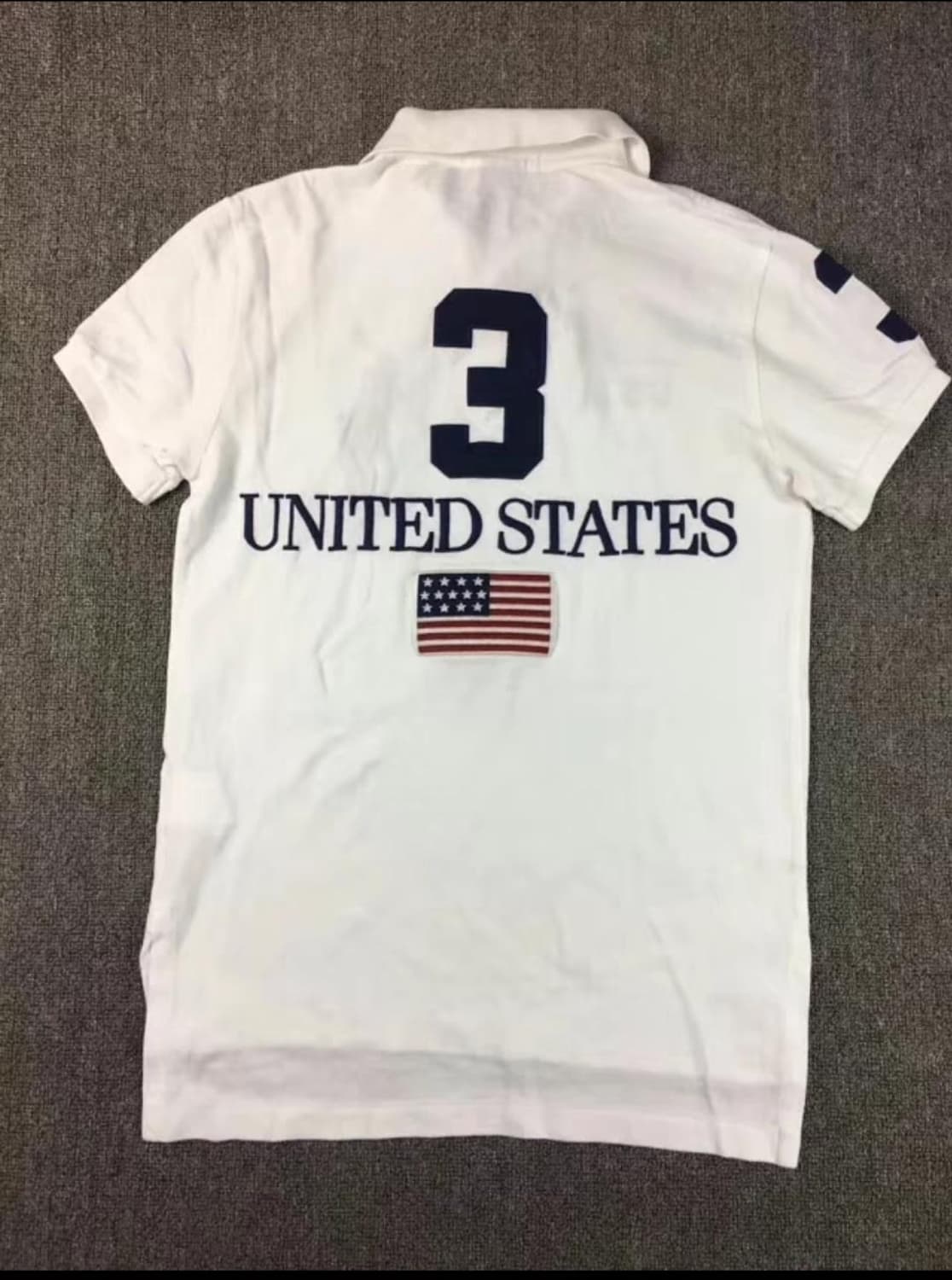 폴로 랄프로렌 성조기 빅포니 화이트 카라티 상품이미지2