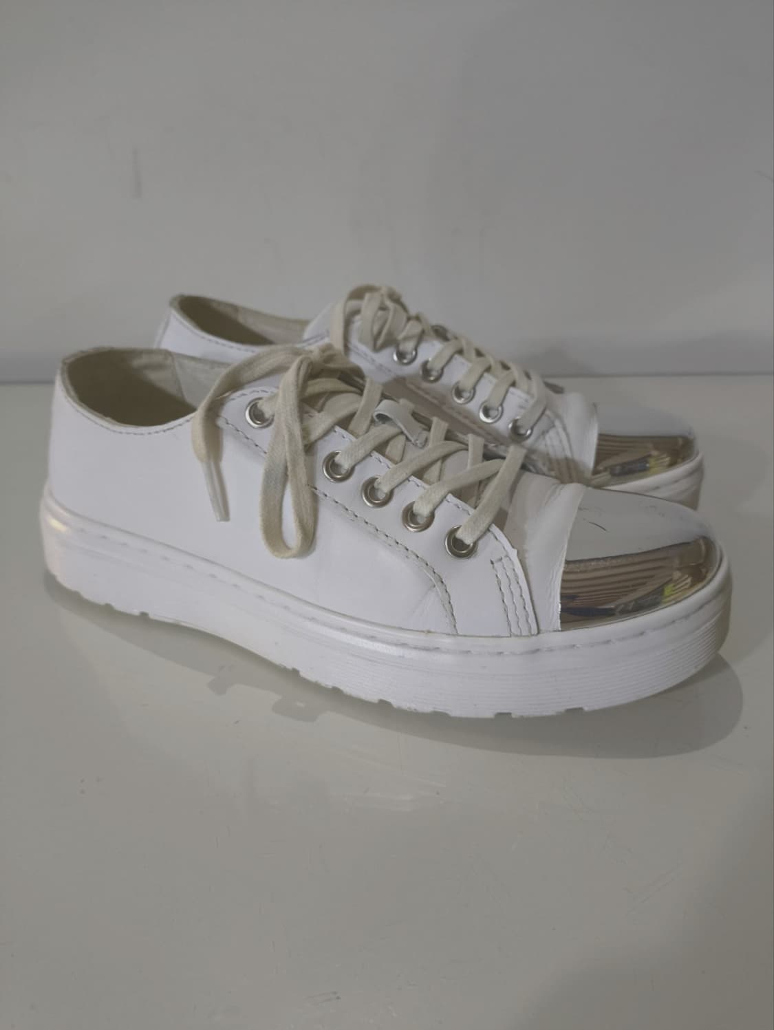 uk4 230mm 닥터마틴 알렉세이 실버 스니커즈 상품이미지2