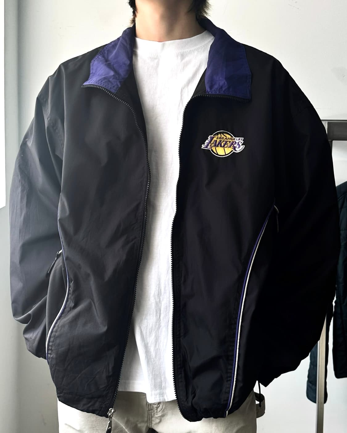 NBA 90's LA 레이커스 윈드 브레이커 자켓 상품이미지3
