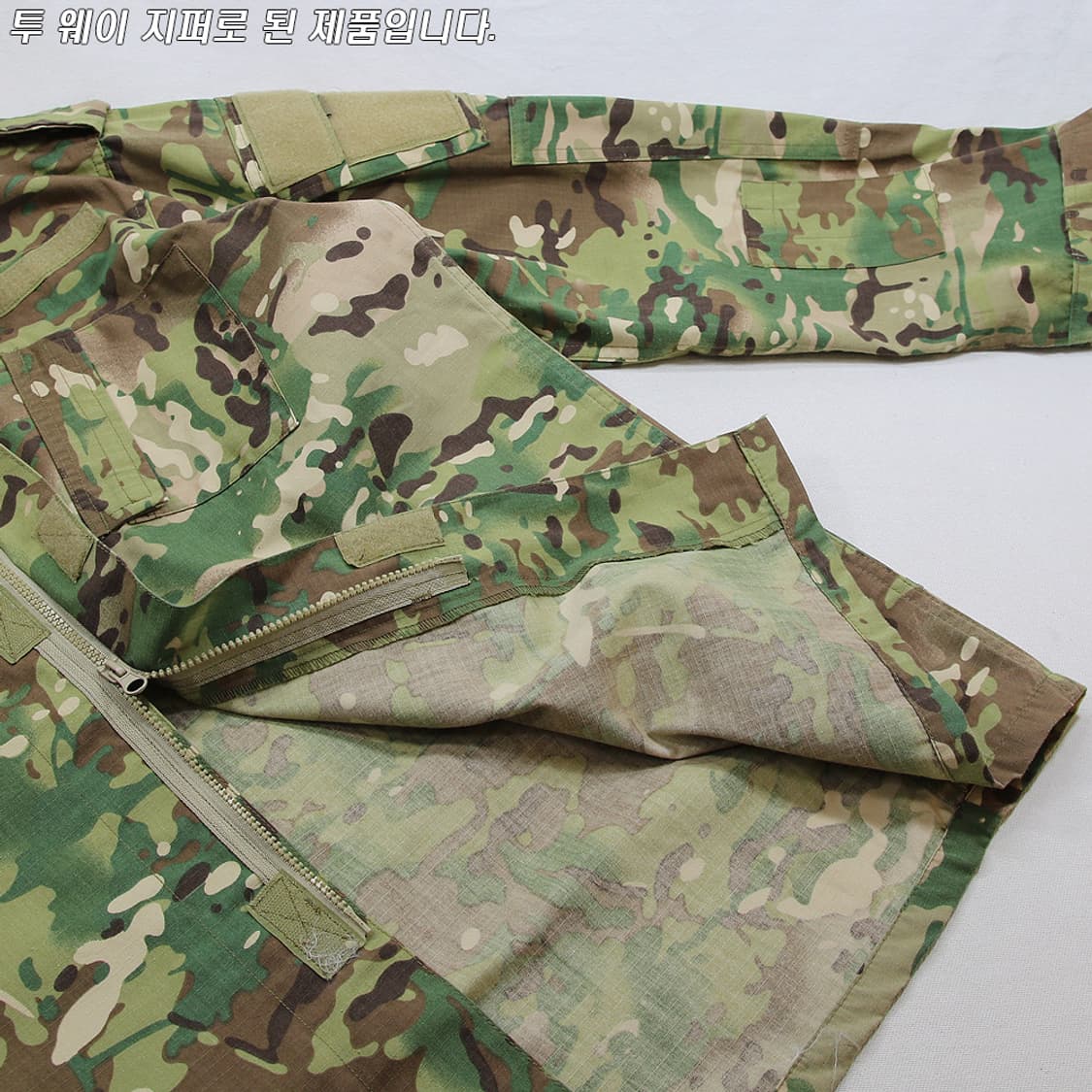 (착용컷) U.S.ARMY 립스탑 컴뱃 자켓 (남성용 110) 상품이미지7