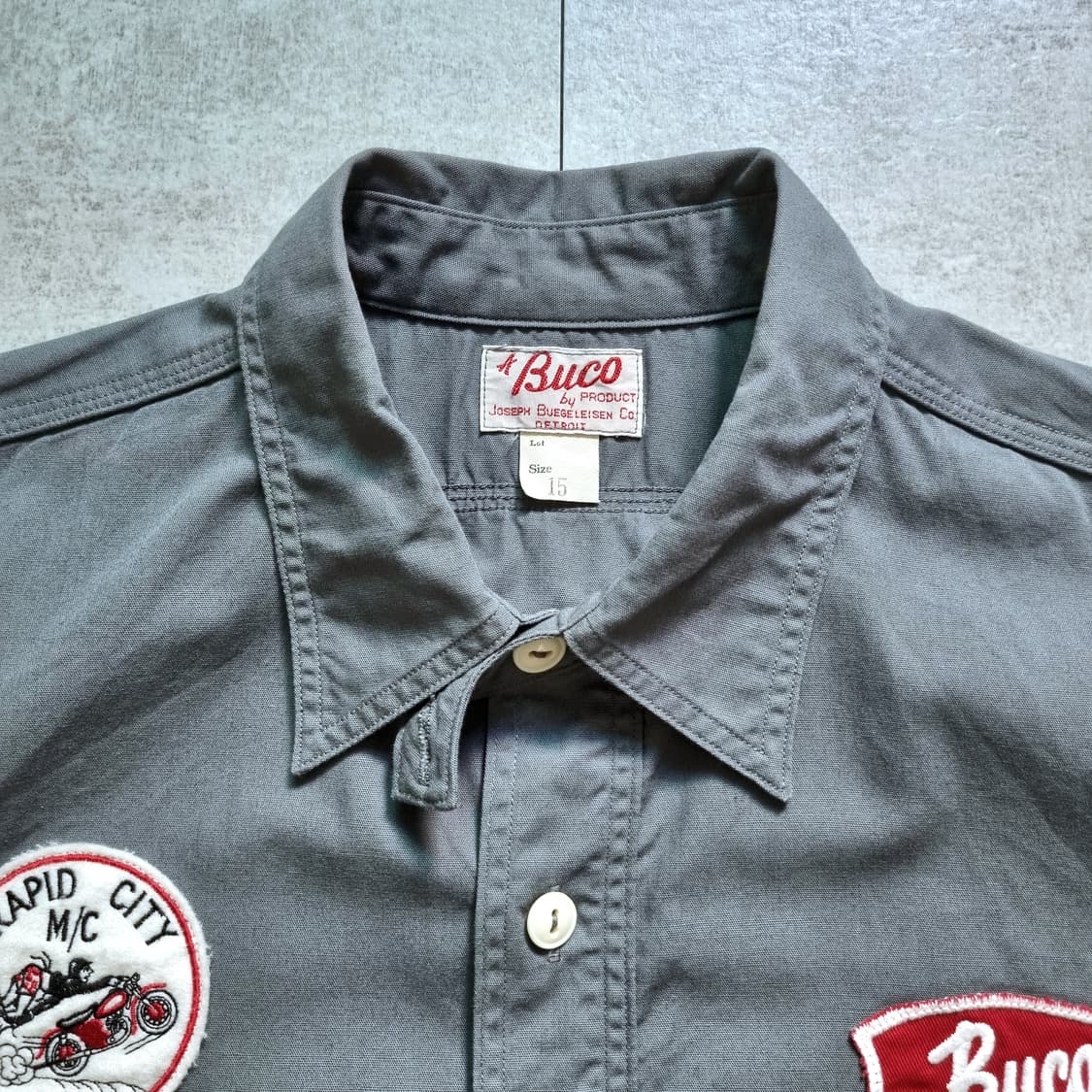 Buco S/S Motorcycle Shirt M, 100 sz 상품이미지5