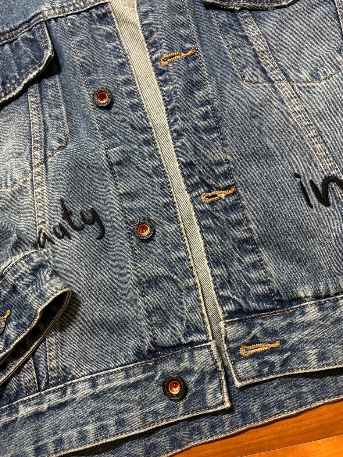 vintage pauline blue denim jacket 상품이미지5