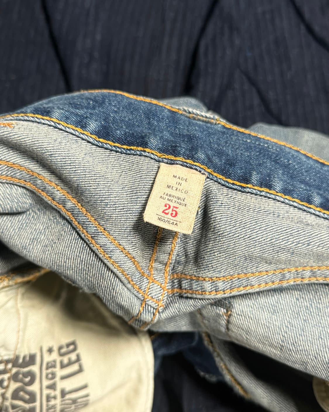 R.R.L 레이디 스트레치 셀비지 스트레이트 레그 셀비지 데님 진 25 상품이미지7