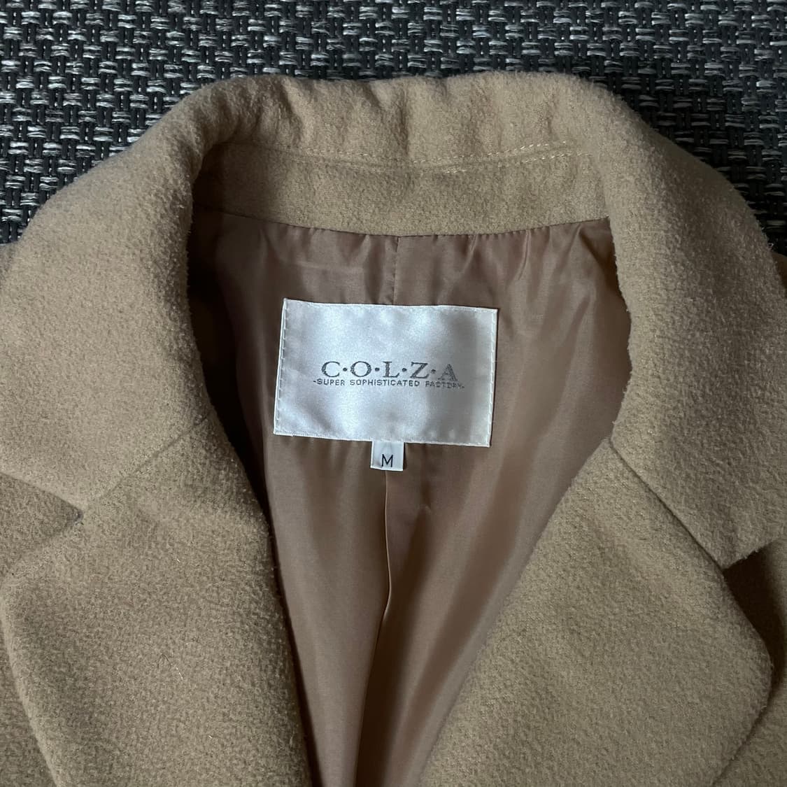 콜자 베이지 롱코트 M 상품이미지3