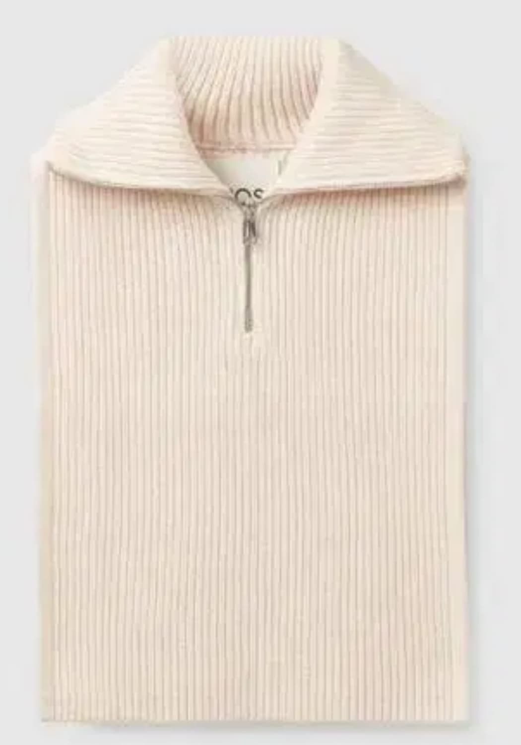 새상품) COS 빕 코스 하프집업 베스트 아이보리 상품이미지2