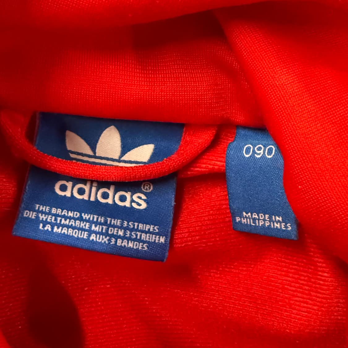 [정품/90] 아디다스 삼선 트랙탑 레드 져지 b18 상품이미지5