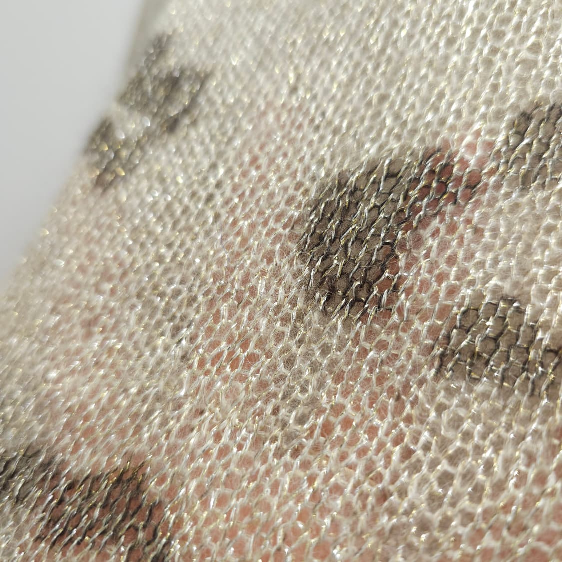 모헤어 레오파드 골드펄 하이넥 니트 상품이미지9