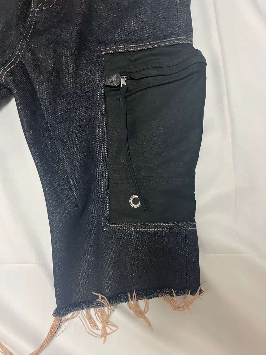 릭오웬스 데님 카고 스커트 31 상품이미지5