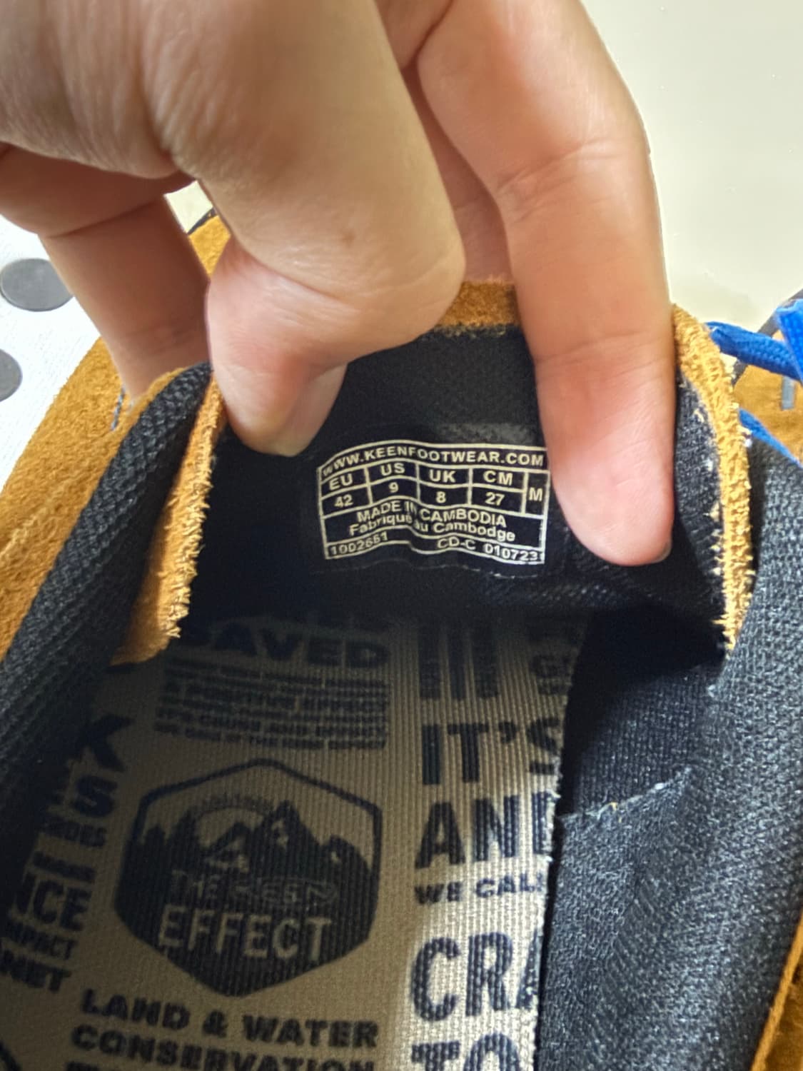 킨 재스퍼 스웨이드 스니커즈 카멜 270 상품이미지7