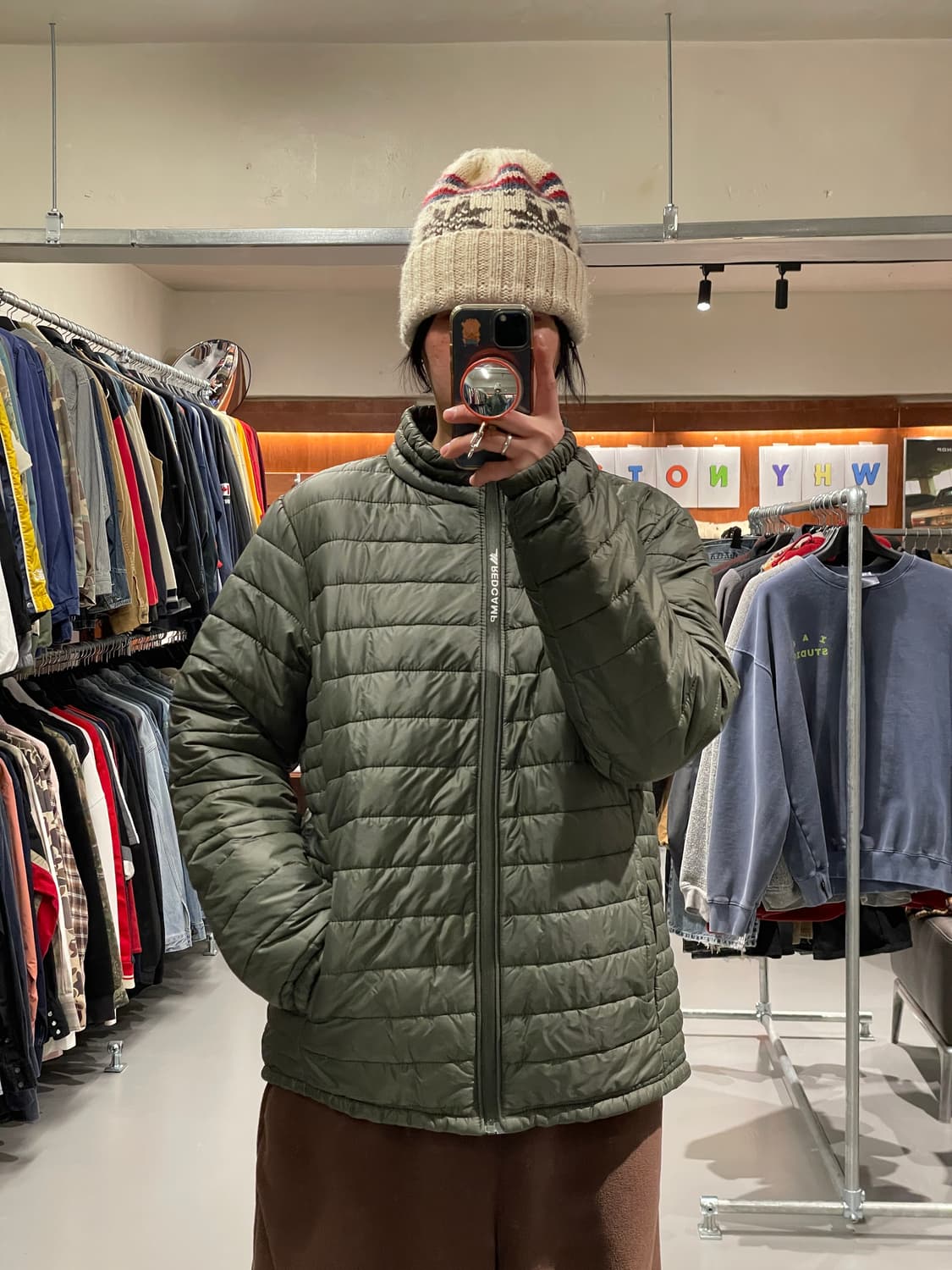 빈티지 경량패딩   상품이미지1