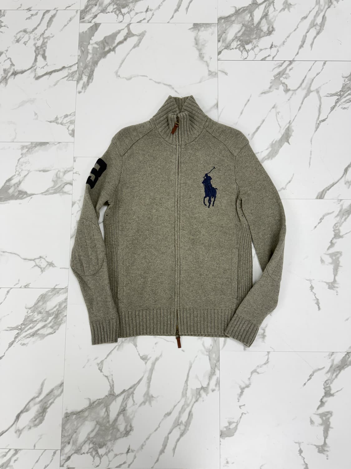 폴로 랄프로렌 빅포니 니트 집업 상품이미지1