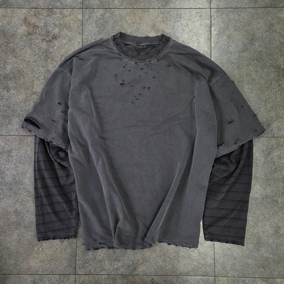 빈티지 레이어드 티셔츠 상품이미지1