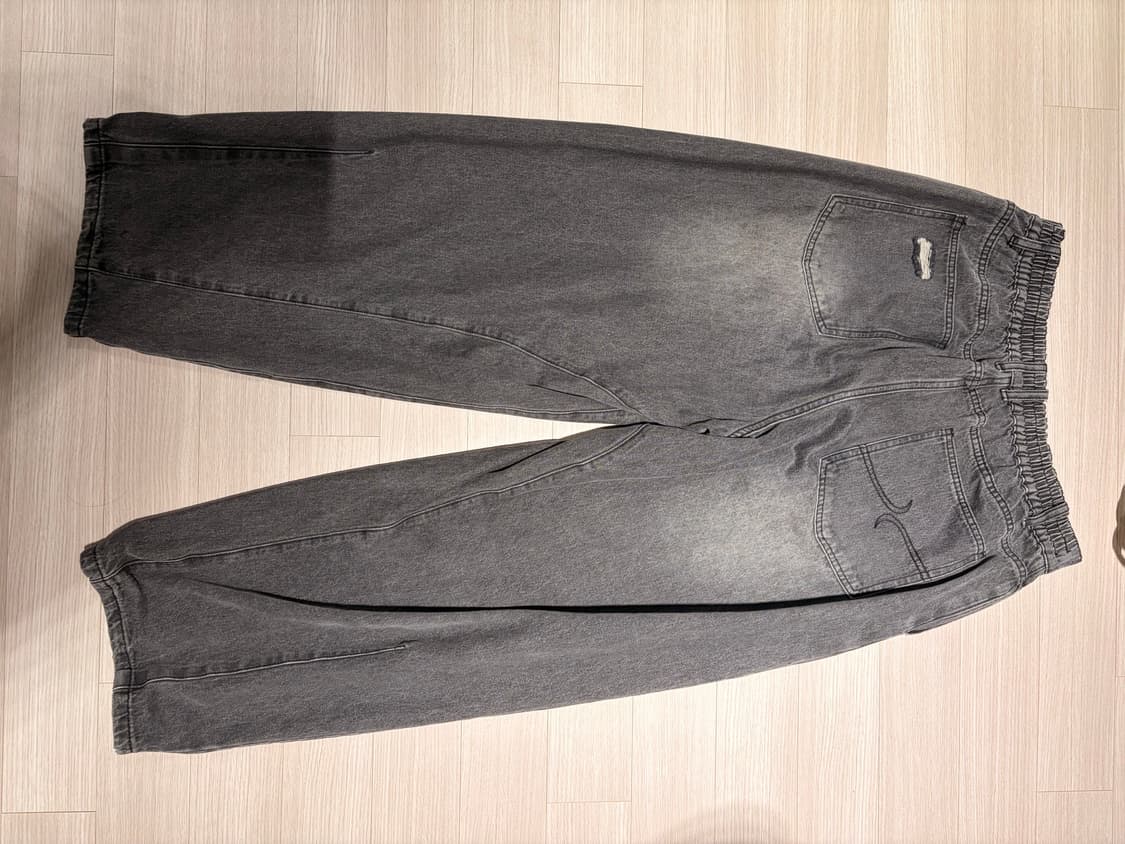 엑스톤즈 데미지 벌룬 데님 팬츠 (BLACK) 상품이미지2