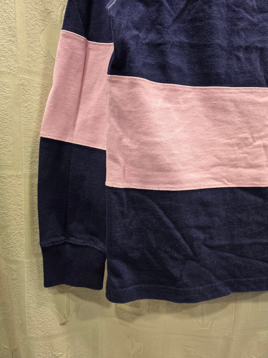 폴로 랄프로렌 단가라 럭비티  핑크/네이비 L(100) 상품이미지4