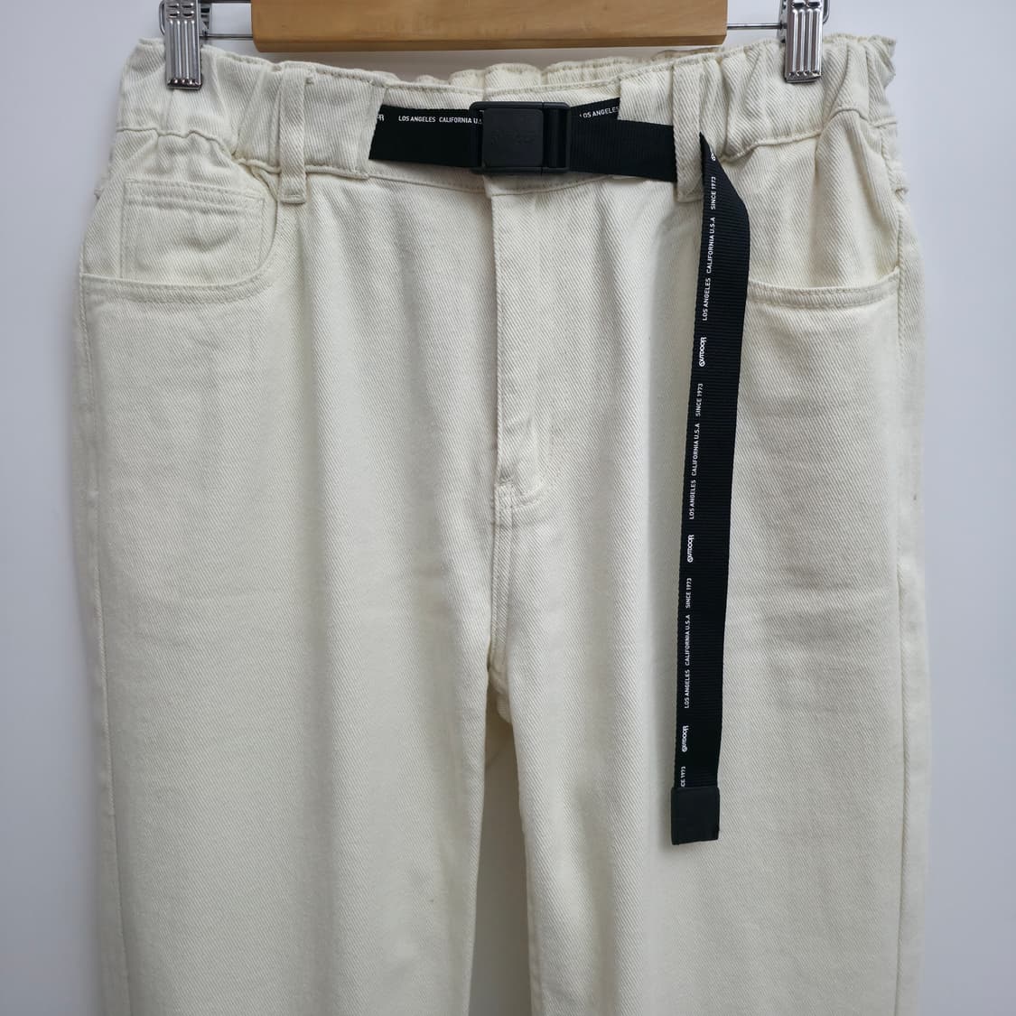 [M] 아웃도어 아이보리 밴딩 팬츠 상품이미지2