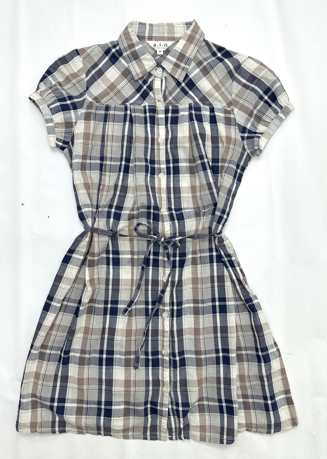 🤍사와코의 러블리 베스트 코디세트🤍 체크 원피스 조끼 퍼프  상품이미지3