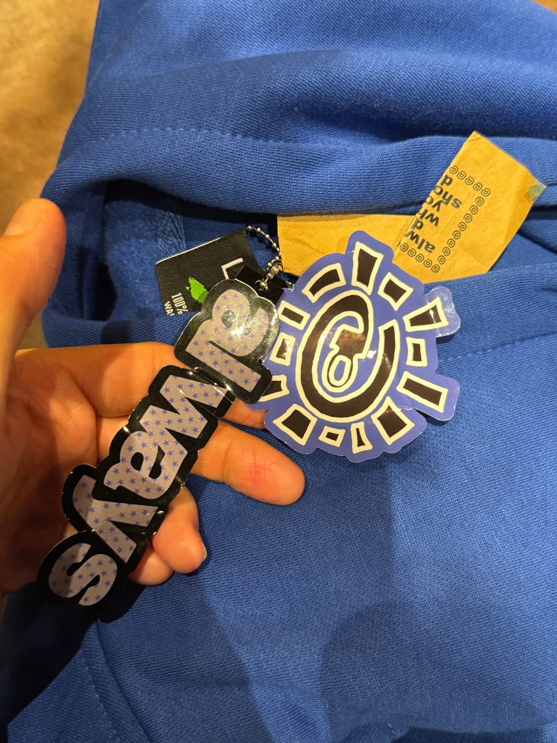 always do what you should do 썬 후드 로얄블루 상품이미지4