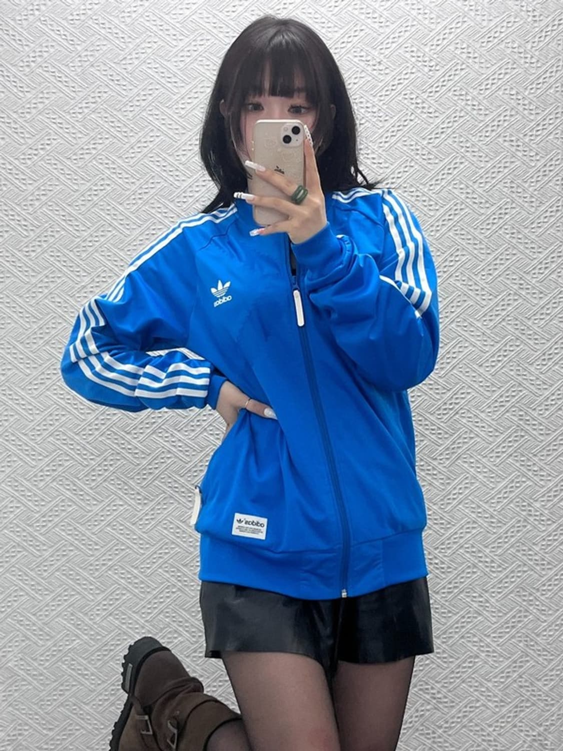 아디다스 슈퍼스타 희귀 레트로 트랙패턴 져지 집업 100 C10789 상품이미지1