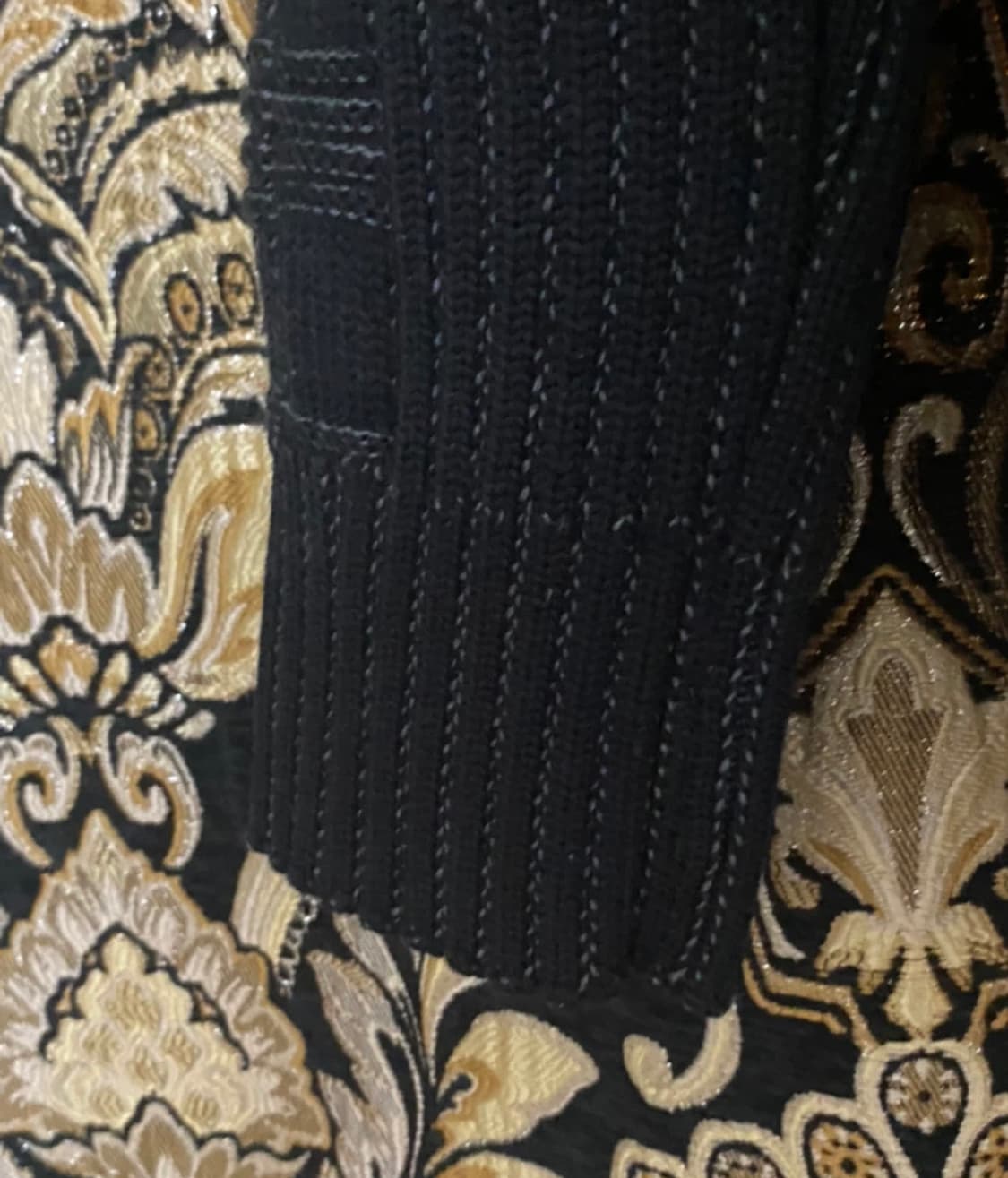 [정품] 베르사체 블랙 자카드 한정판 바로크 니트 M 상품이미지5
