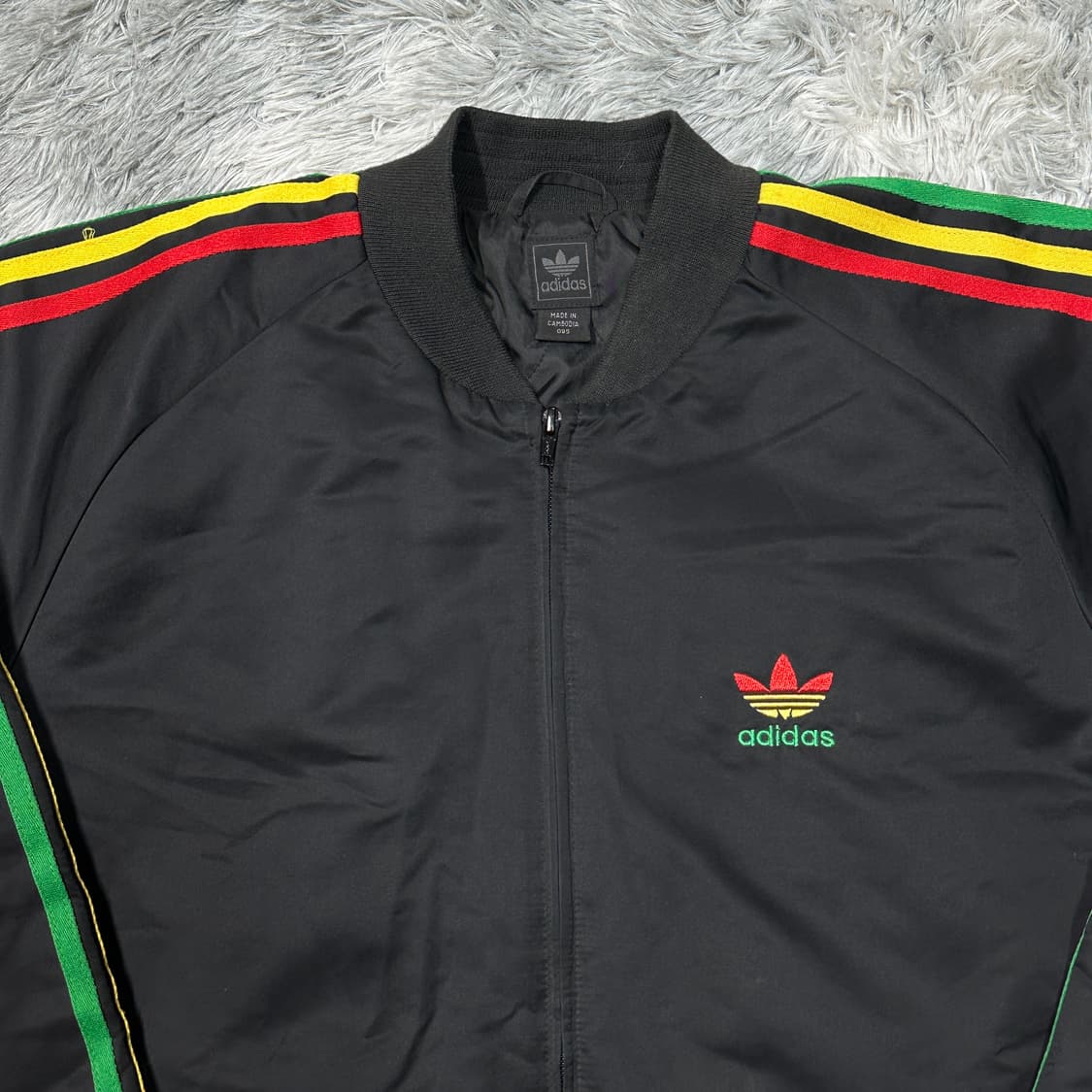 아디다스 00s 자메이카 빅로고 봄버자켓 m 상품이미지3