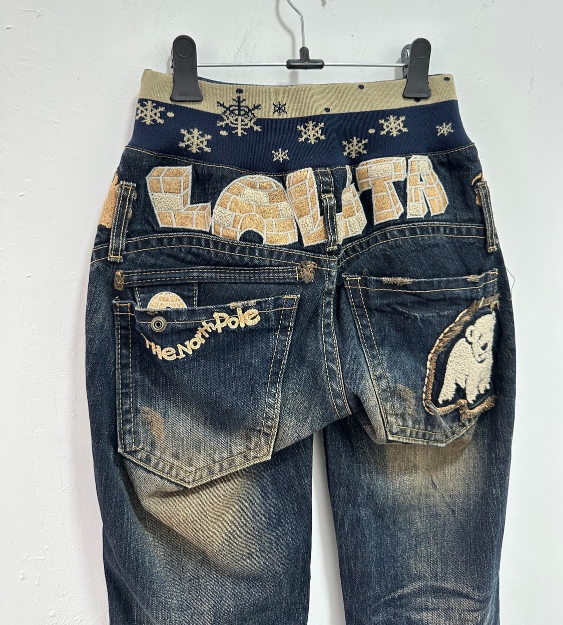 Vintage patch detail washing denim  상품이미지6
