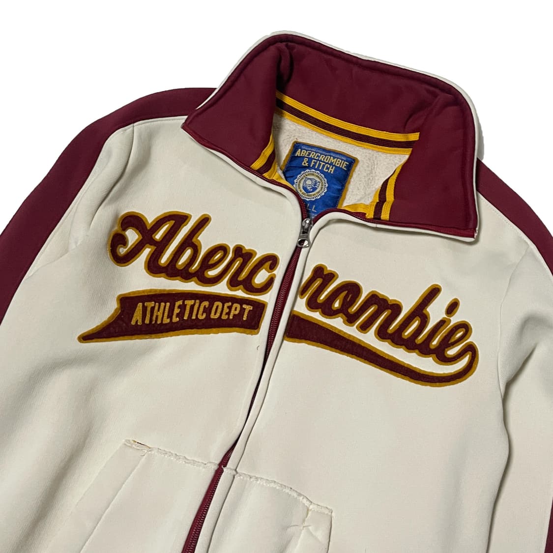 아베크롬비 크림 트랙탑 져지 상품이미지3