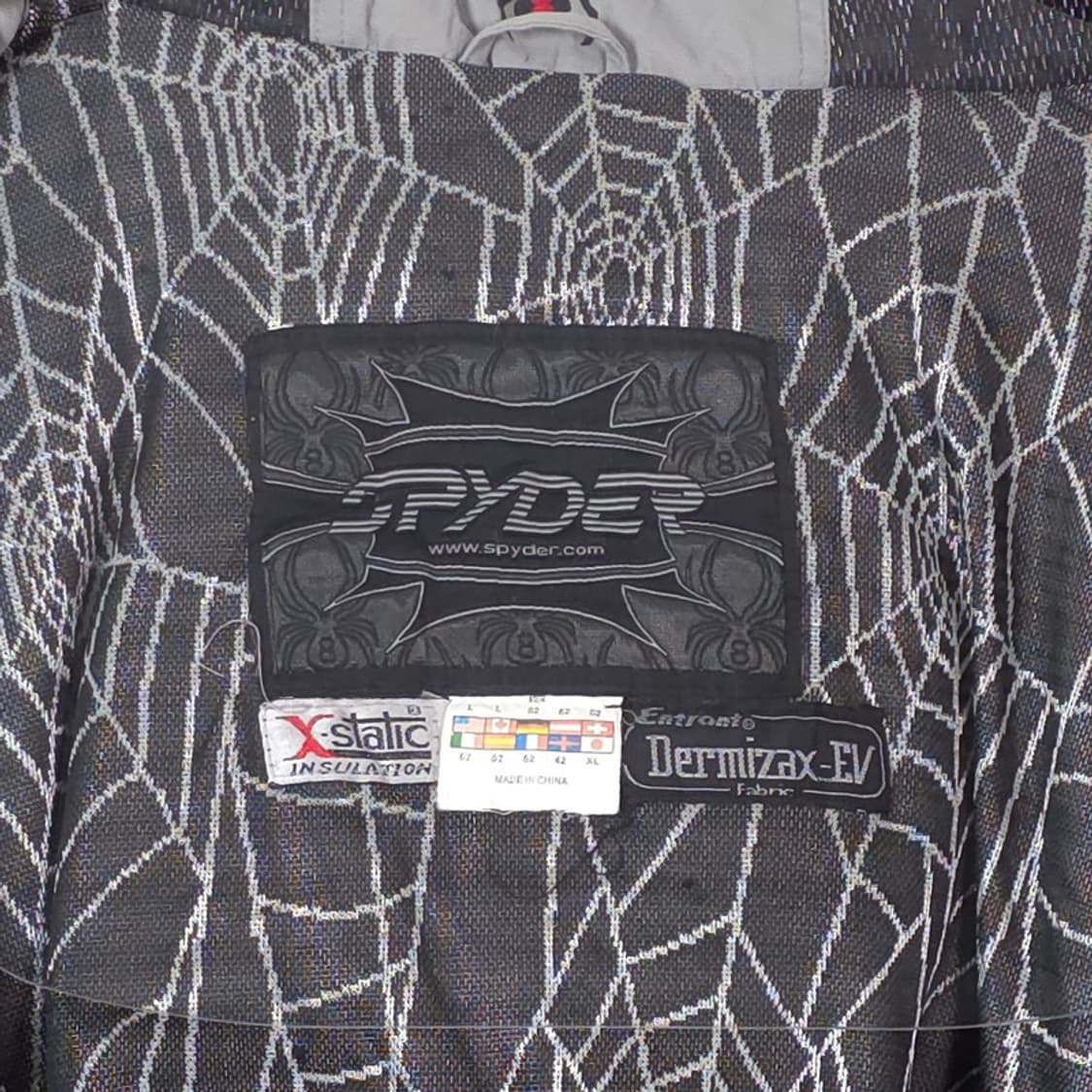 스파이더 빈티지 더미작스 거미줄 패턴 스키 자켓 L 상품이미지10