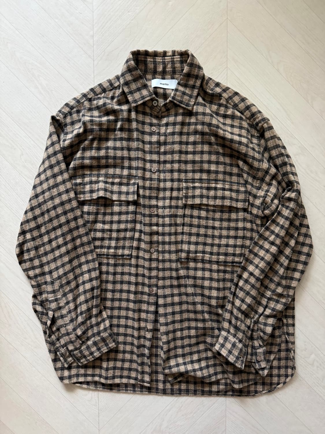 MARKA 코튼 플란넬 셔츠 상품이미지1