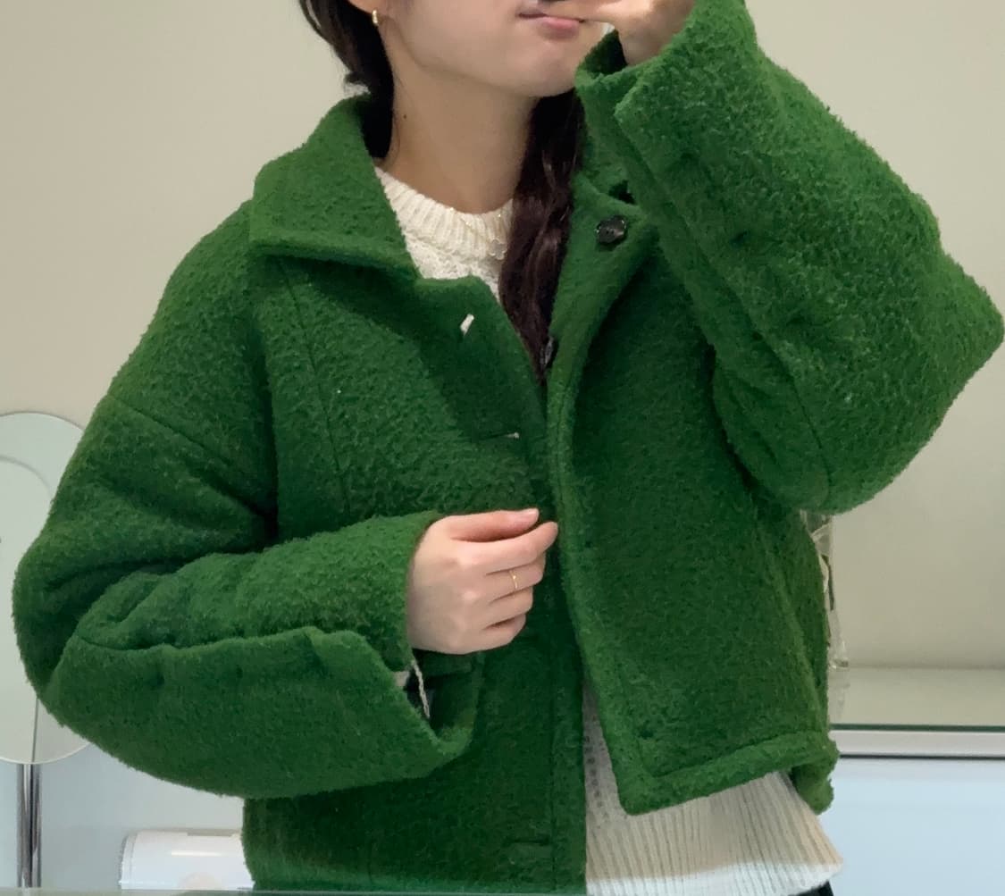 더일마 울 코랄투웨이자켓 리버시블 (그린) 상품이미지1