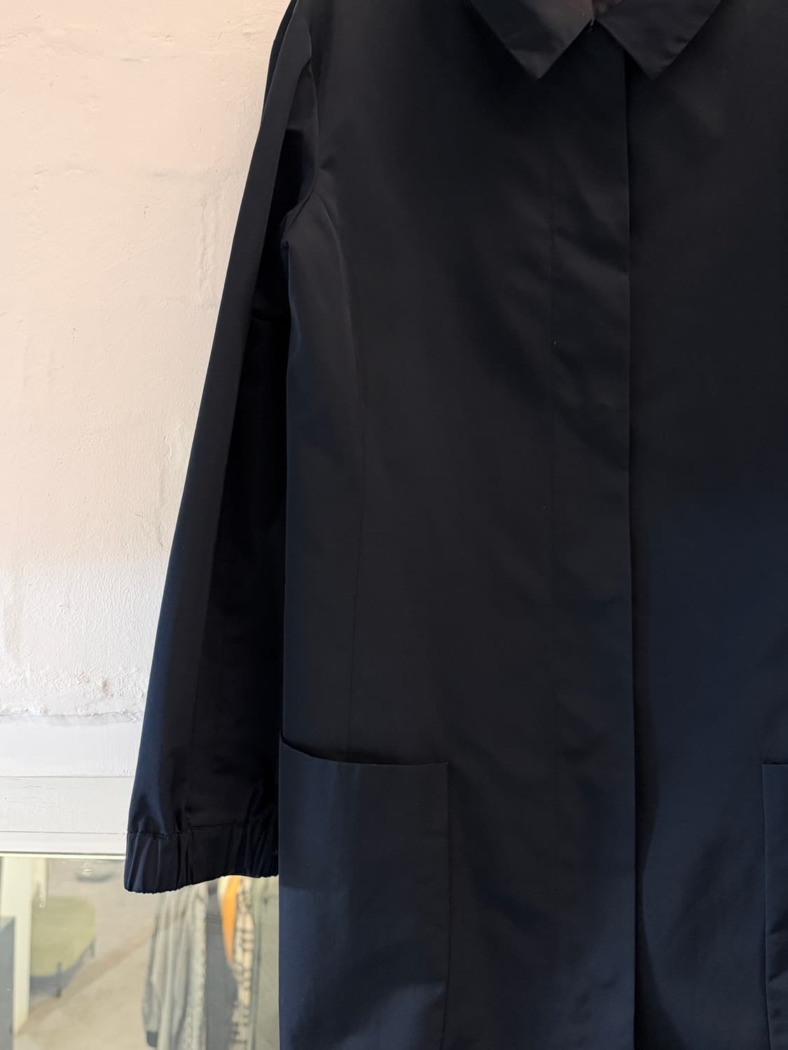 JIL SANDER 질샌더 네이비 폴리쉘 반코트 36 상품이미지3