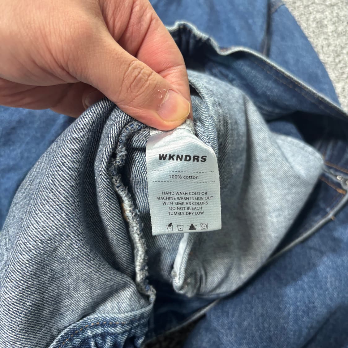 위캔더스 W 데님 후드 집업 (XL) 상품이미지6