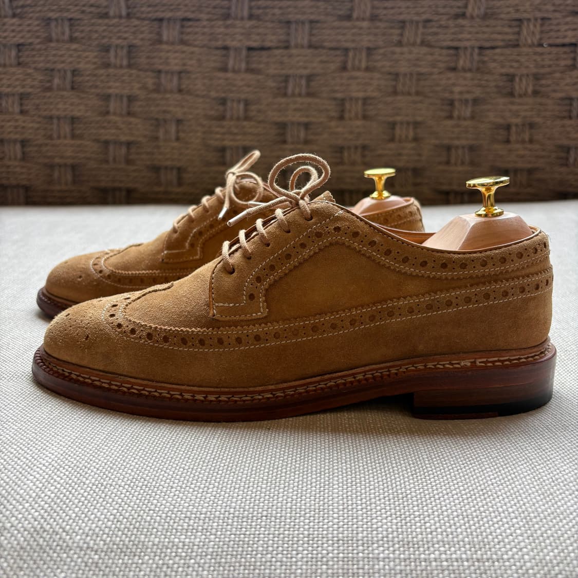 [255] Berwick 4794 카멜 스웨이드 브로그 윙팁 상품이미지3