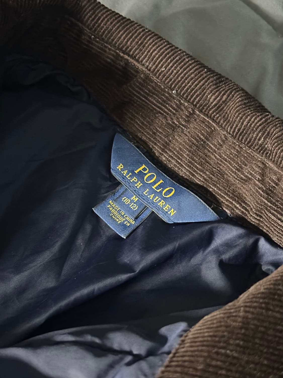 폴로 랄프로렌 누빔 깔깔이 퀄팅자켓 네이비 상품이미지3