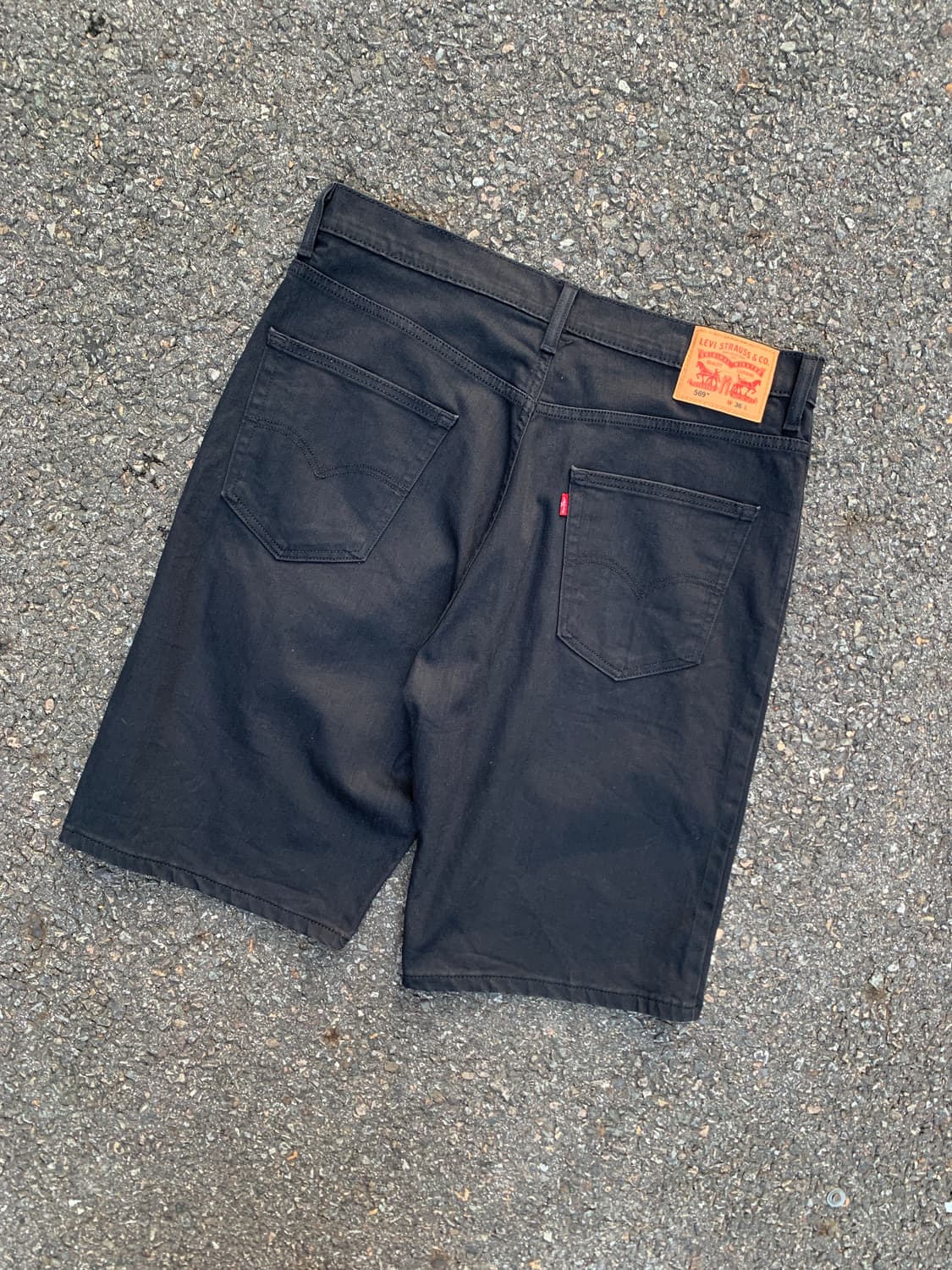 (빈티지)Levi’s 리바이스 569 루즈핏 블랙 반바지  상품이미지1