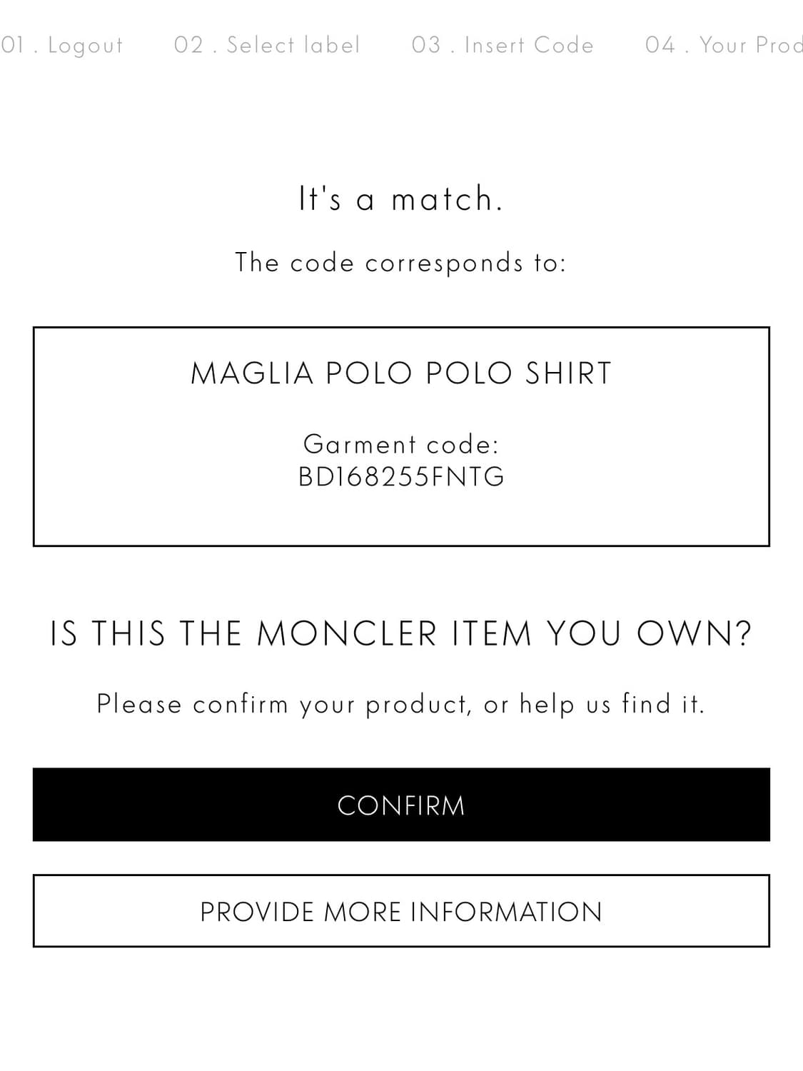 몽클레어 감마블루 카라 티셔츠 made in ITALY (M)  상품이미지9