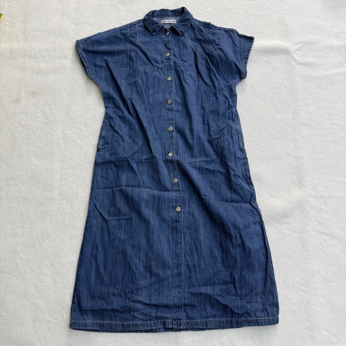 M 자라 데님 반팔 셔츠 원피스 0317T 상품이미지1