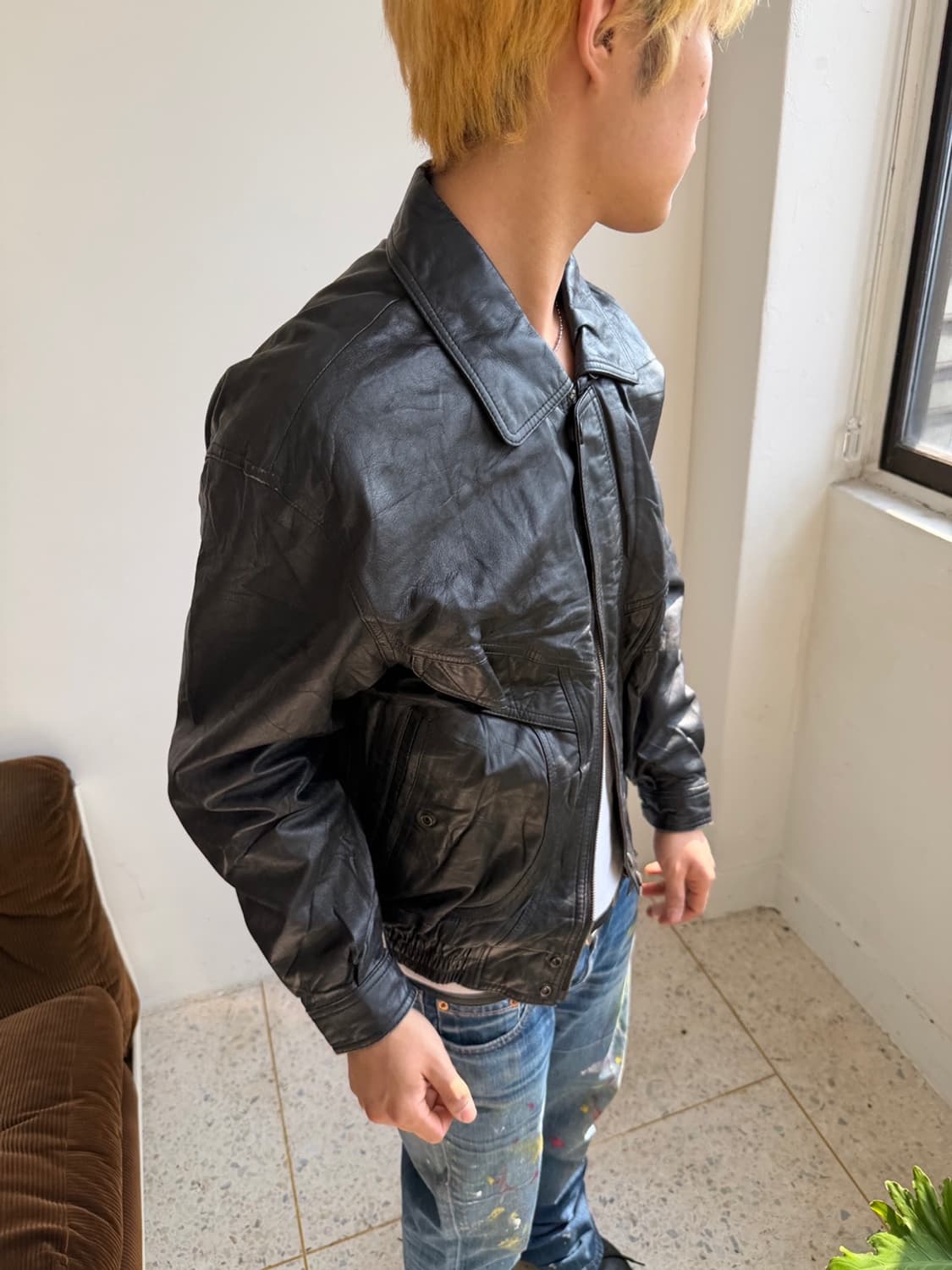리얼레더 양가죽 블루종 자켓 상품이미지3