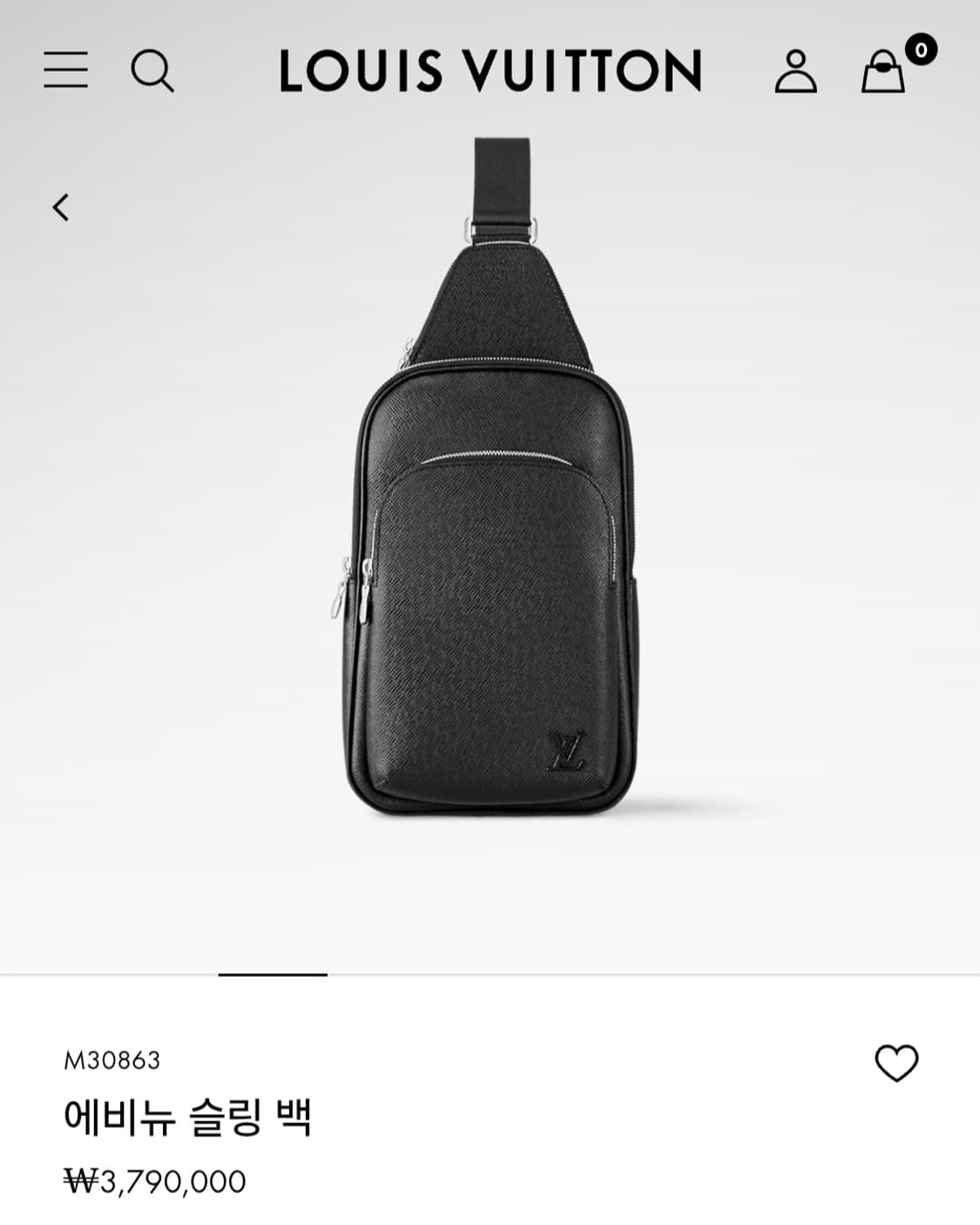 루이비통 올레더 에비뉴 슬링백 타이가 신형 상품이미지3