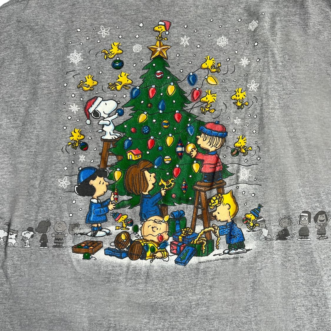 스누피 크리스마스 반팔티 그레이 상품이미지4