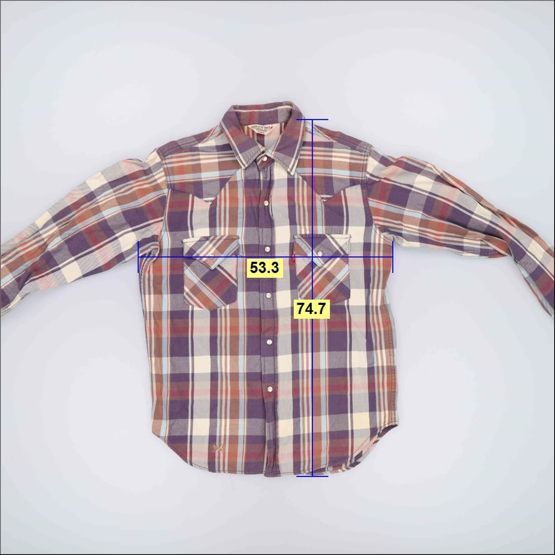 L 리바이스 체크 긴팔셔츠 0427H1 상품이미지6