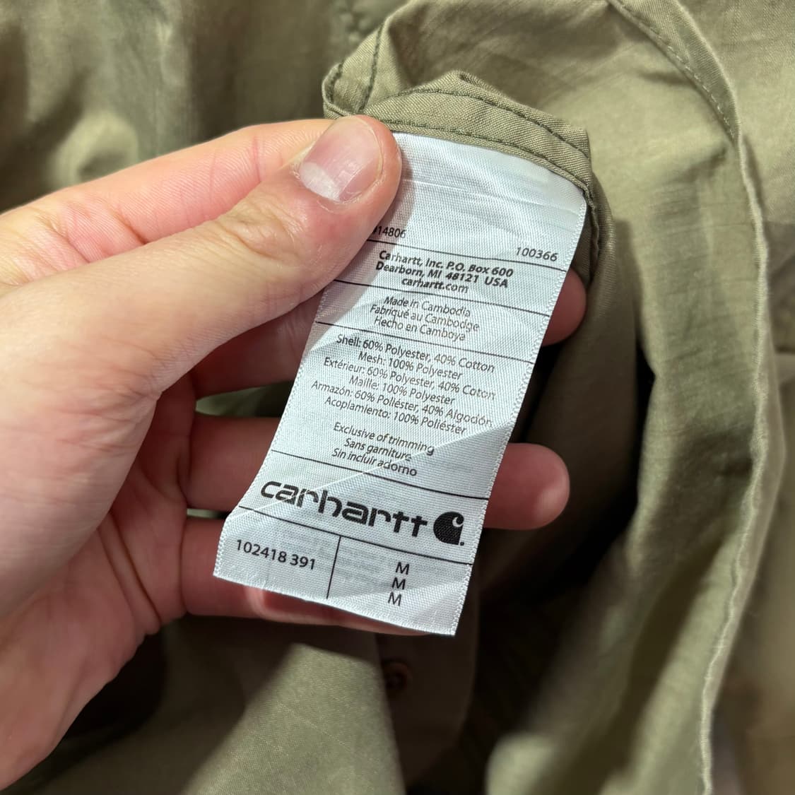 (M) 칼하트 포스 투포켓 워크 셔츠 상품이미지5