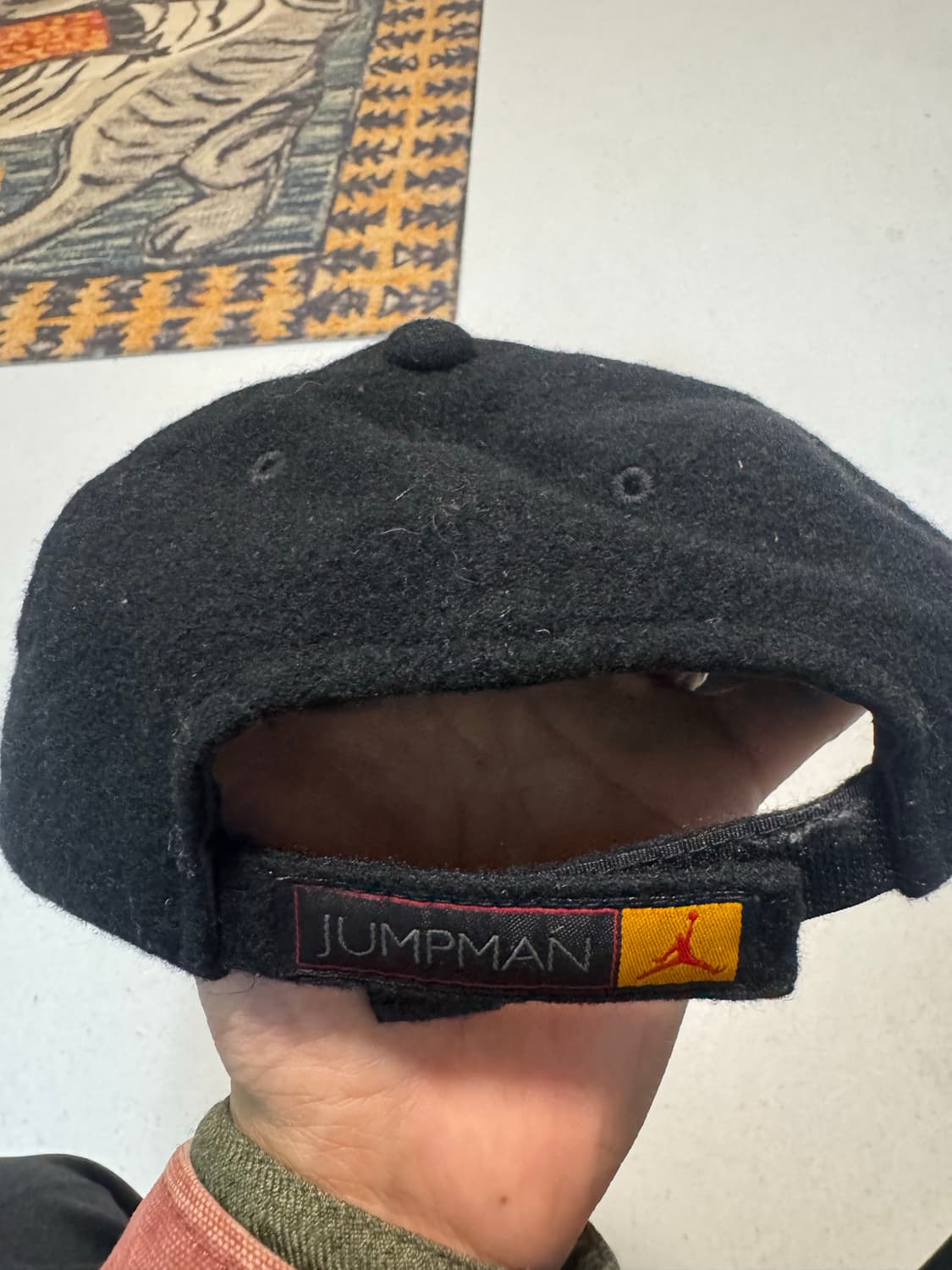 90s 나이키 스포츠 조던 스우시 자수 볼캡 스냅백 블랙 상품이미지3