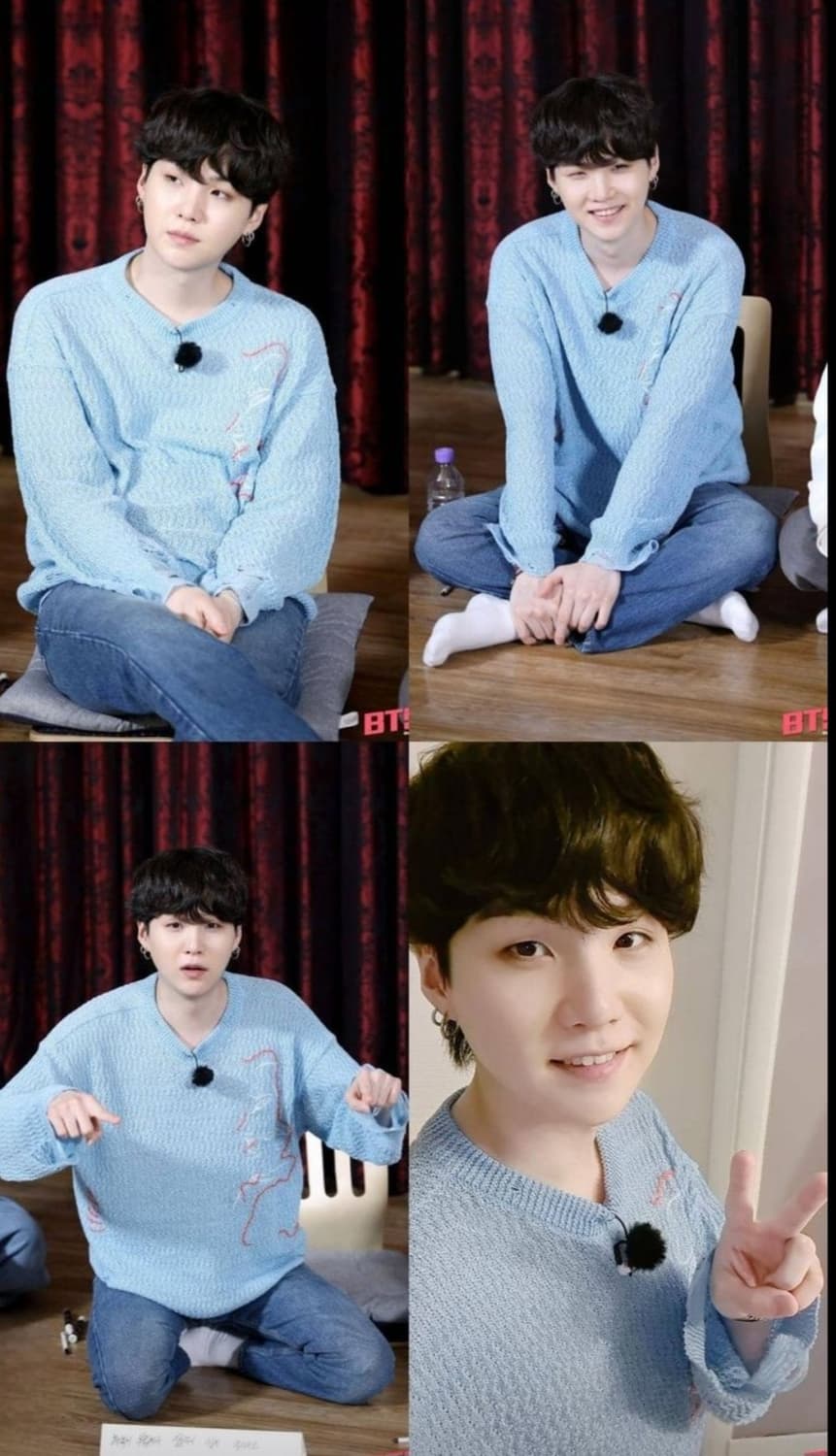 앤더슨벨 엠보더리 페이스 크루넥 스웨터 M 상품이미지9
