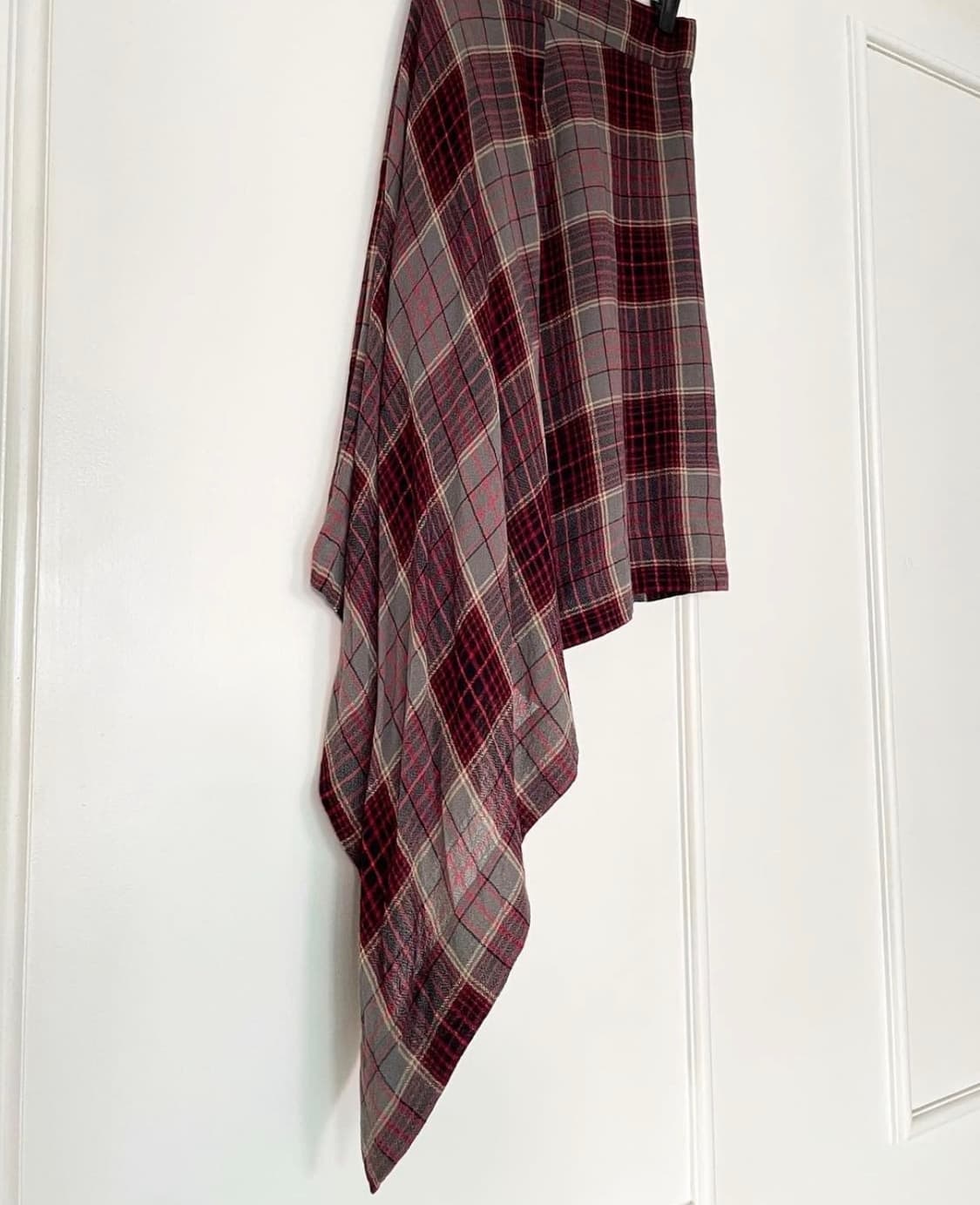 비비안웨스트우드 레드라벨 언발란스 비대칭 체크 스커트 치마 상품이미지2