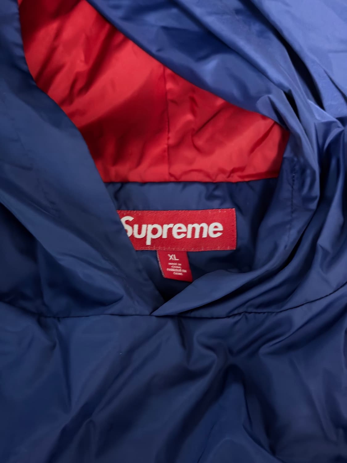 슈프림 후드 웜업 풀오버 네이비 23FW  XL 상품이미지2