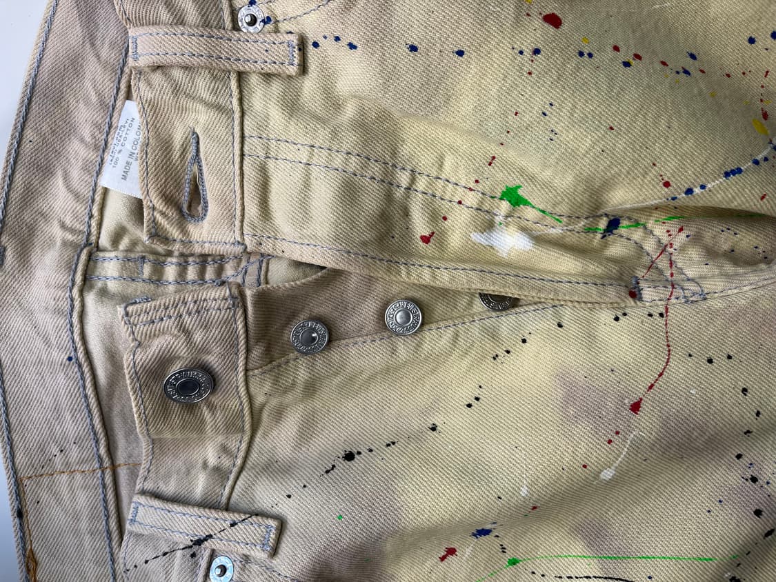 리바이스 501 커스텀 페인팅 데님 / W30 L30 상품이미지6